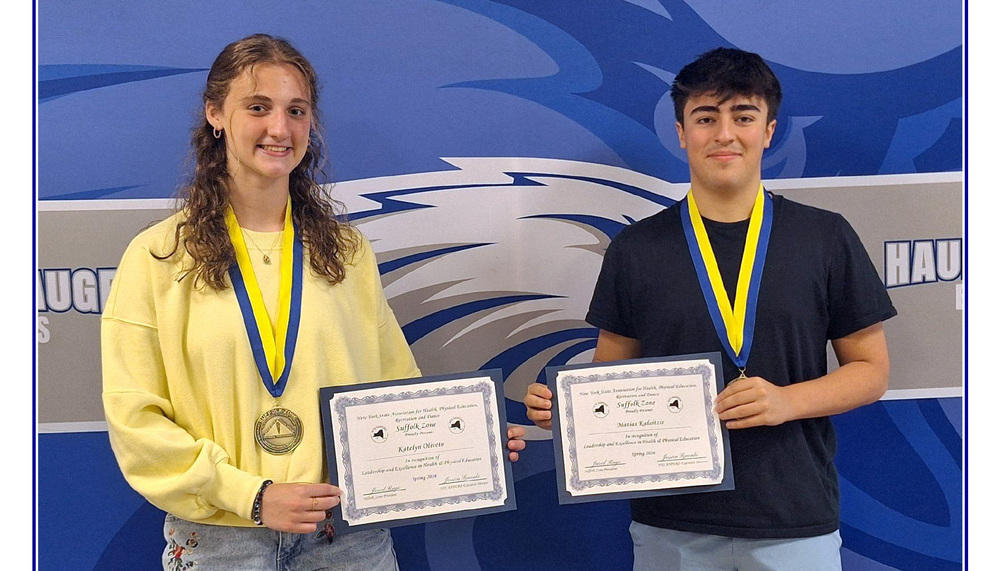 Hauppauge Seniors Named Physical Education Students of the Year