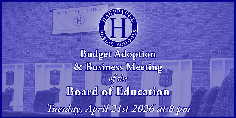 Budget Adoption & Business Meeting of the Board of Education