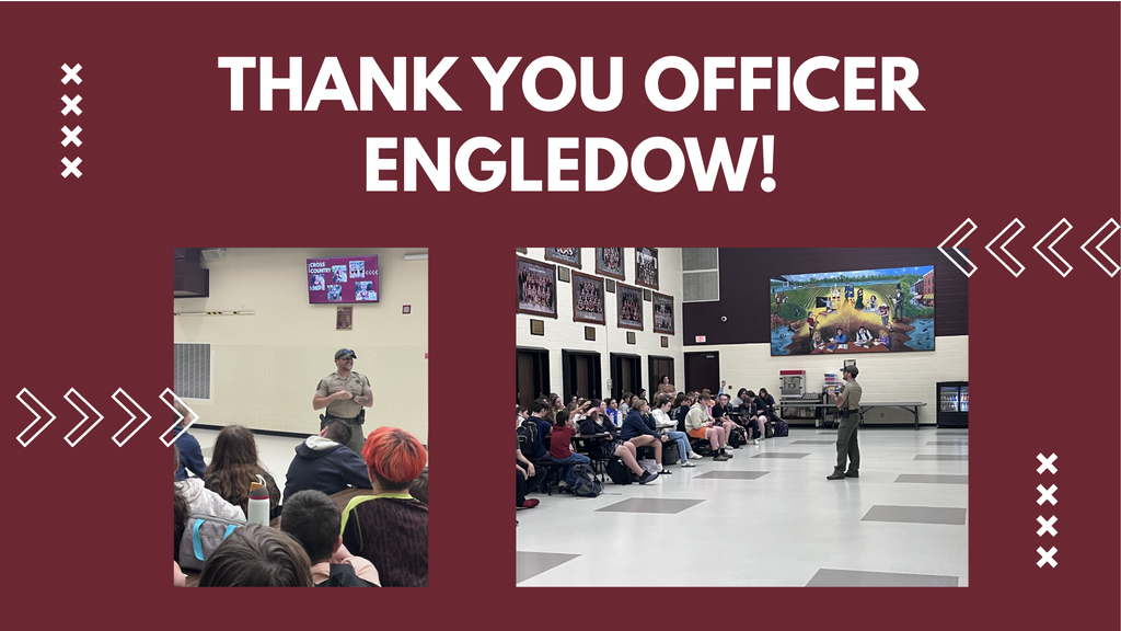 officer talking to students