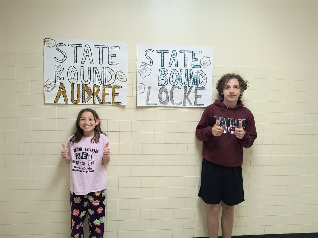 GOOD LUCK at the STATE Cross Country Meet, Locke Day and Audree McCorkle!!!
