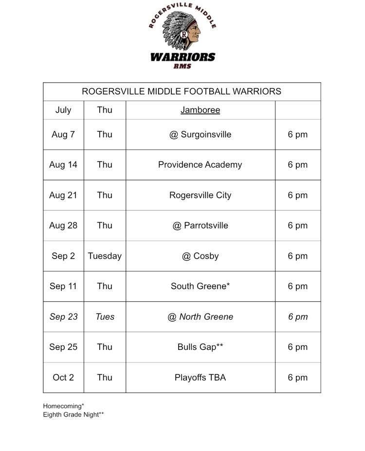 schedule 