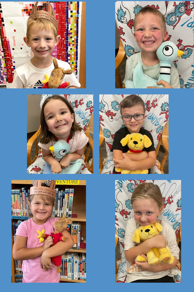 Students with book characters