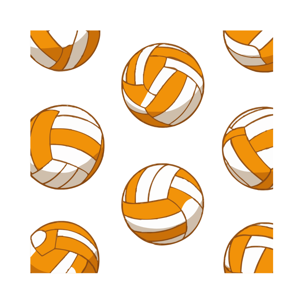 orange and white volleyball background