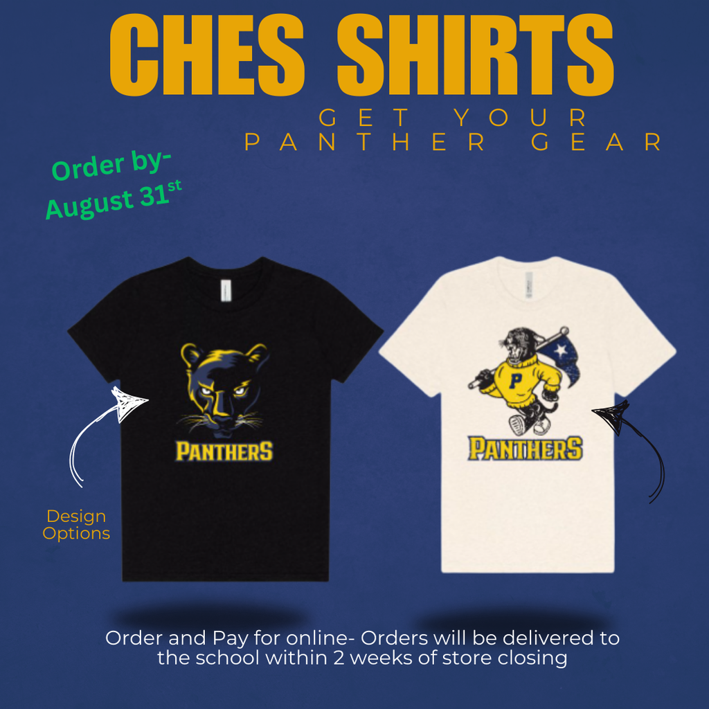 CHES Shirts Order by August 31st.