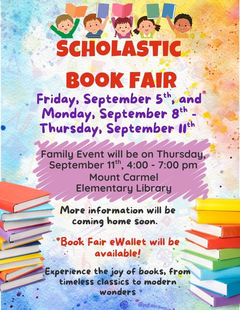 Make plans for the Scholastic Book Fair
