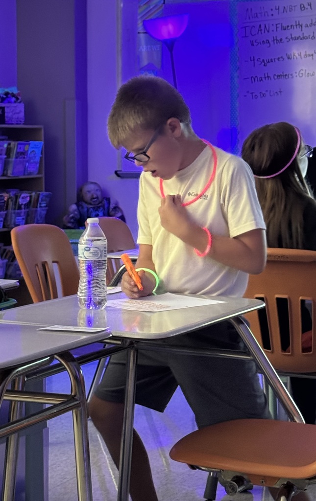 Glow Day Math Centers