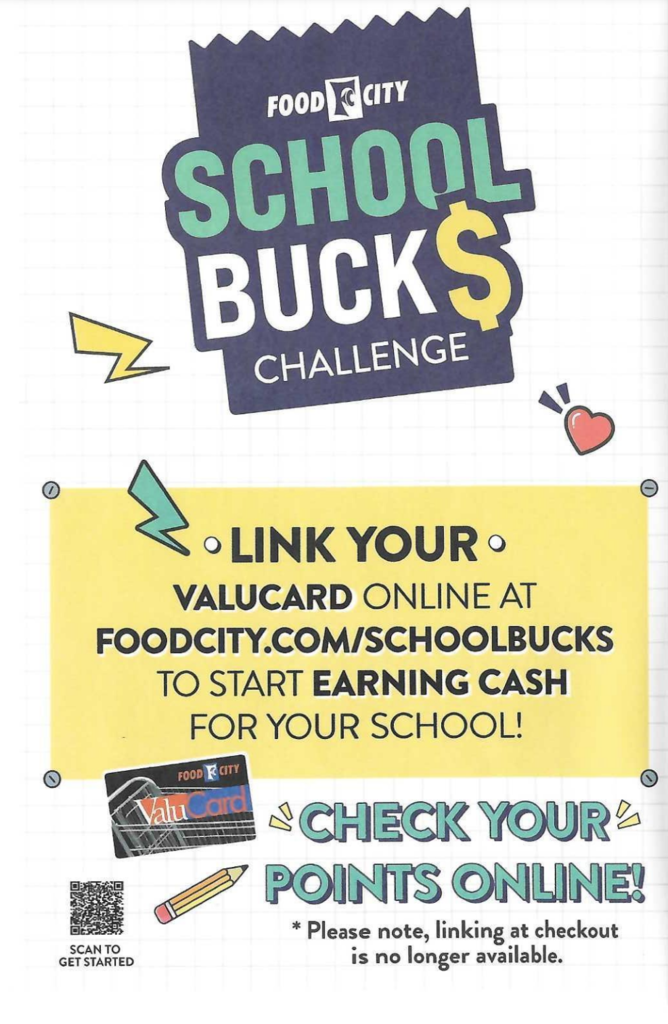 school bucks challenge. link your valucard online at foodcity.com/schoolbucks to start earning cash for your school. check your points online. *please note, linking at checkout is no longer avaliable