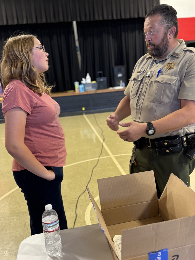 student with officer 