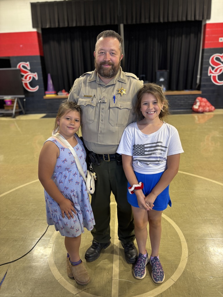 students with officer