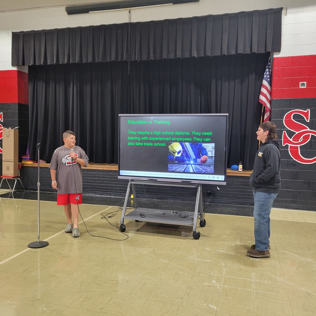 students giving presentation 