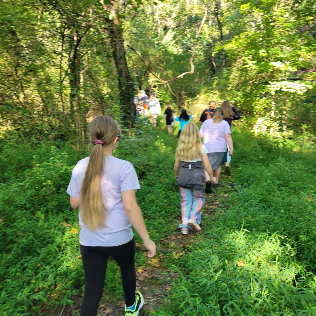 5th grade on a walking trail