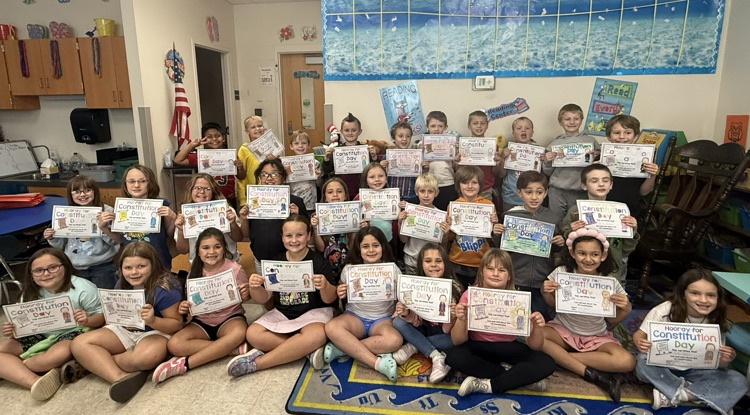 2nd Grade Celebrating Constitution Day