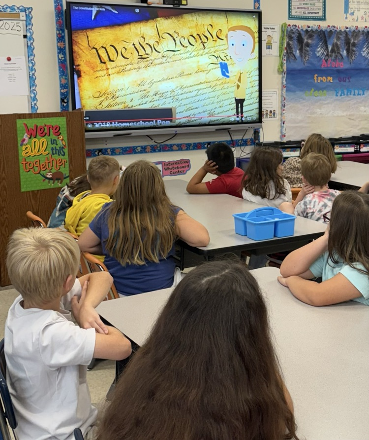 2nd Grade Celebrating Constitution Day