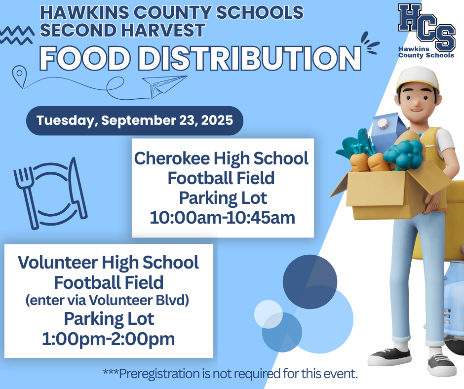 Hawkins County Schools and Second Harvest Food Distribution