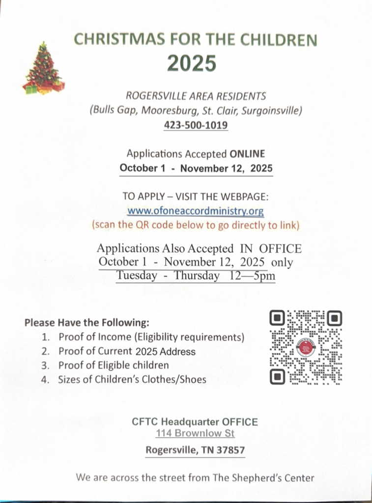 Flyer for Christmas with Children  