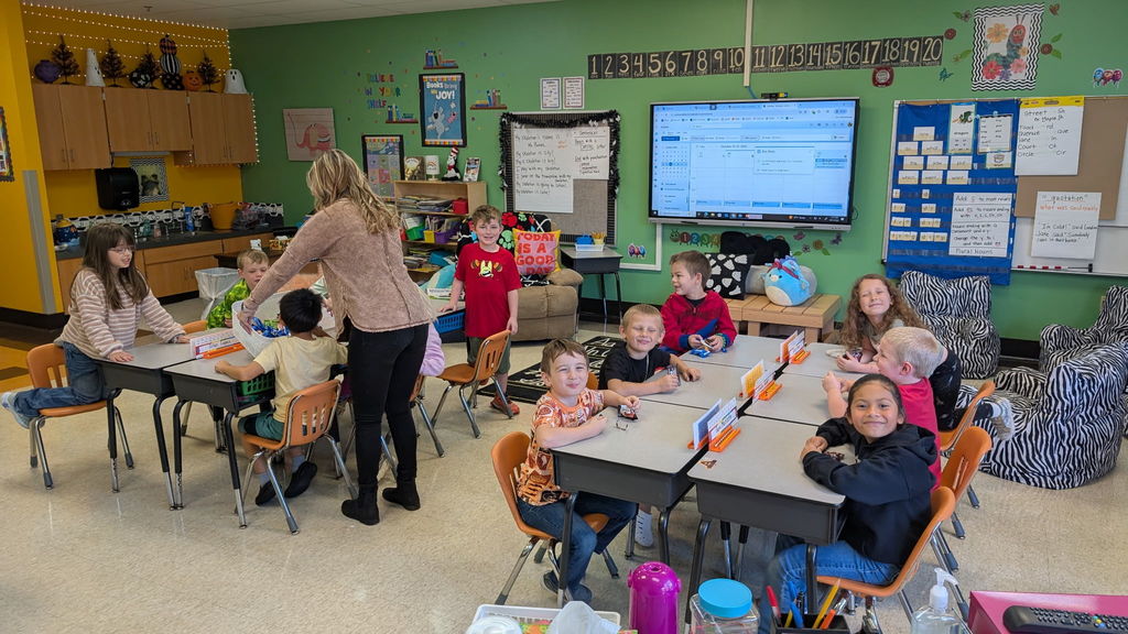 1st Grade Celebrating Perfect Attendance today!!