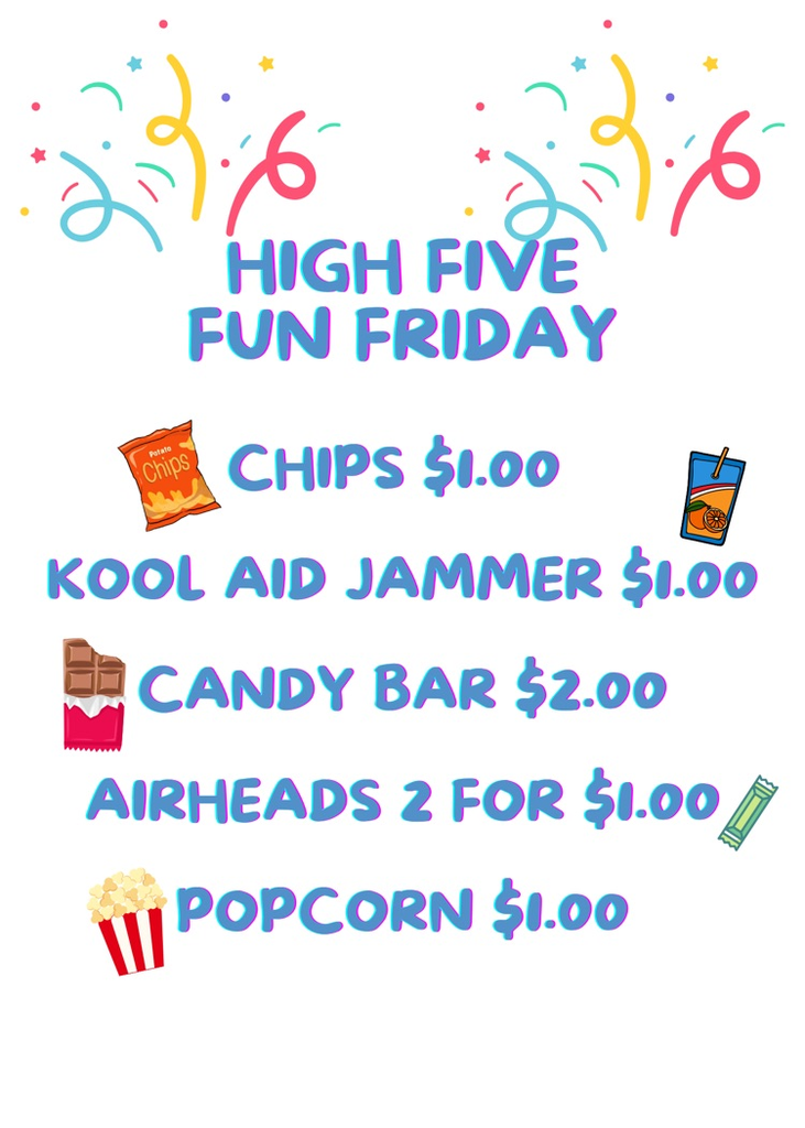 Fun Friday Concession Prices