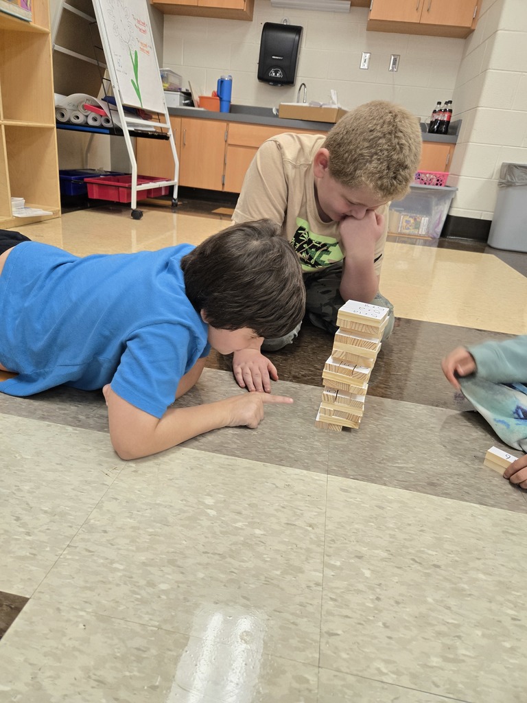 3rd Grade Jenga Game with Multiplication Facts