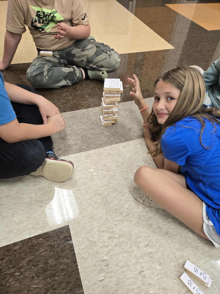 3rd Grade Jenga Game with Multiplication Facts