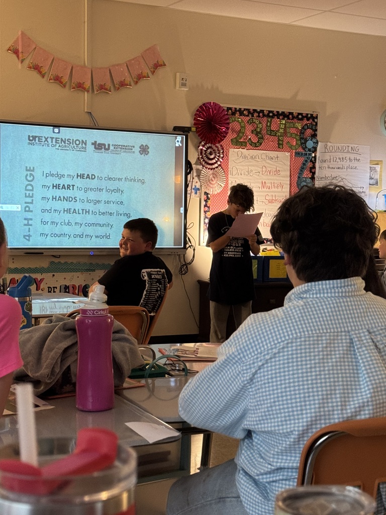 4th Grade 4-H Meeting