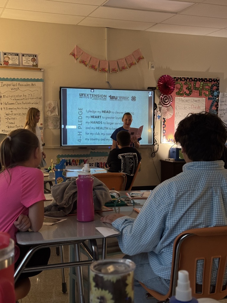 4th Grade 4-H Meeting