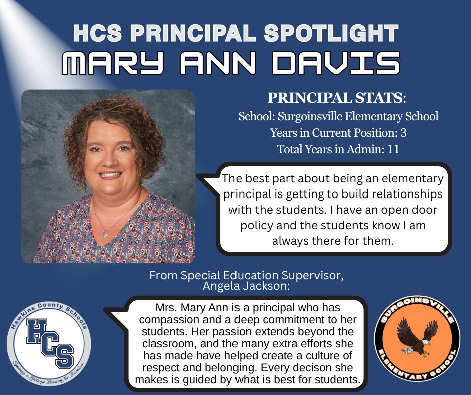 Mary Ann Davis Principal Spotlight