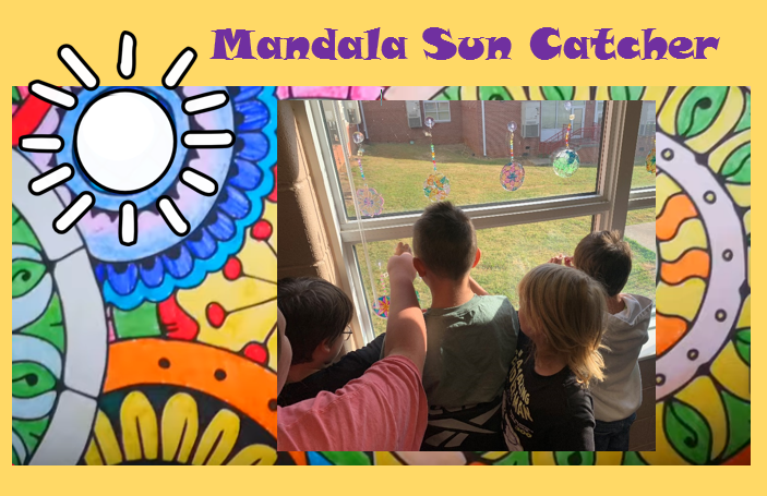 Grade 4 Art students captured the beauty of the sunlight.