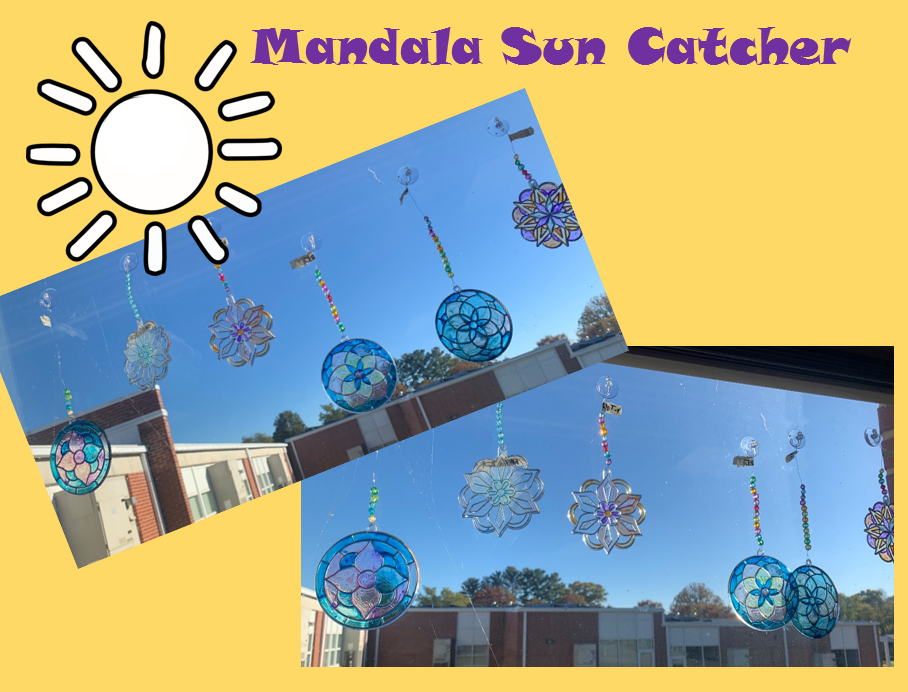 Grade 4 Art students captured the beauty of the sunlight.