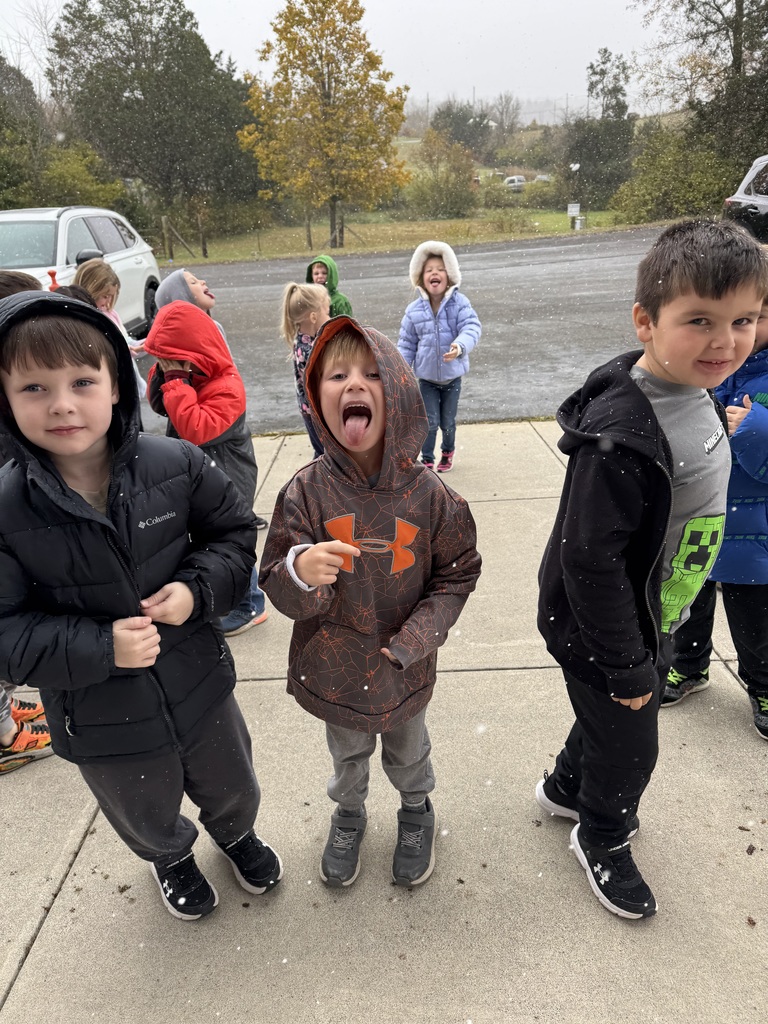 Kindergarten's First Snow!!