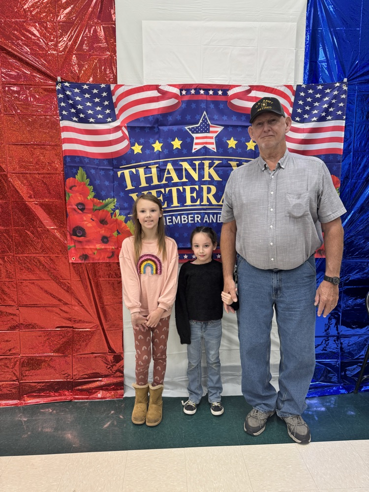 man with two children