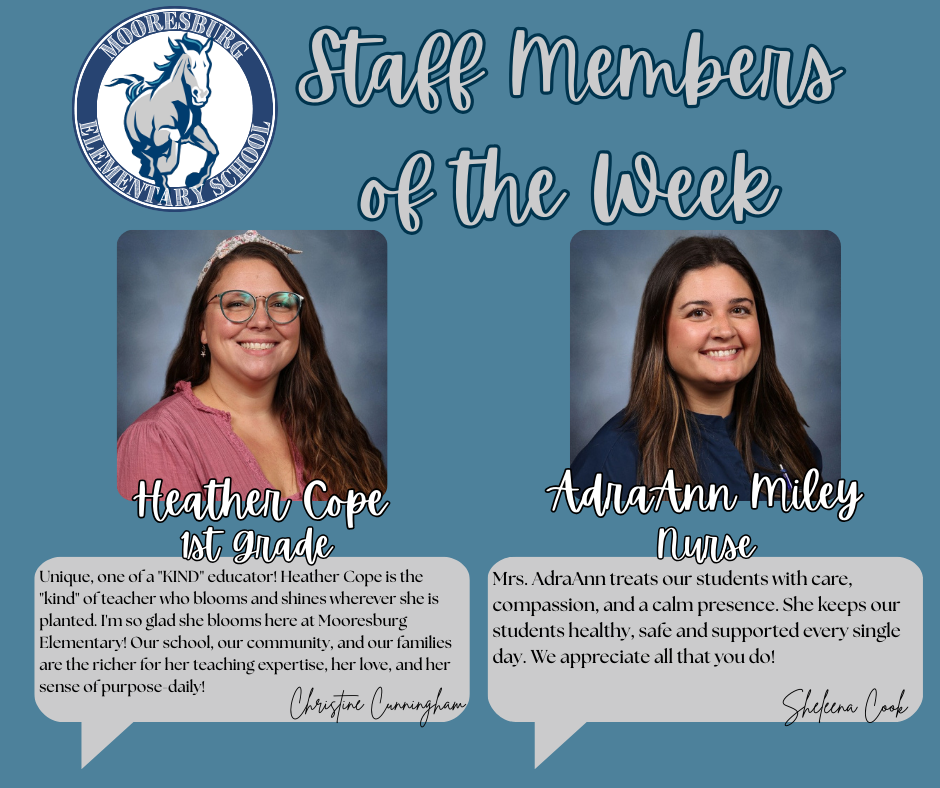 Staff Members of the Week