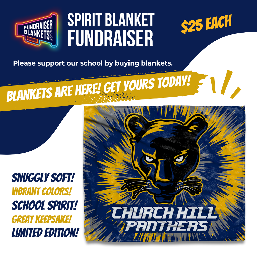 School Spirit fundraiser - Pantherblanket- $25