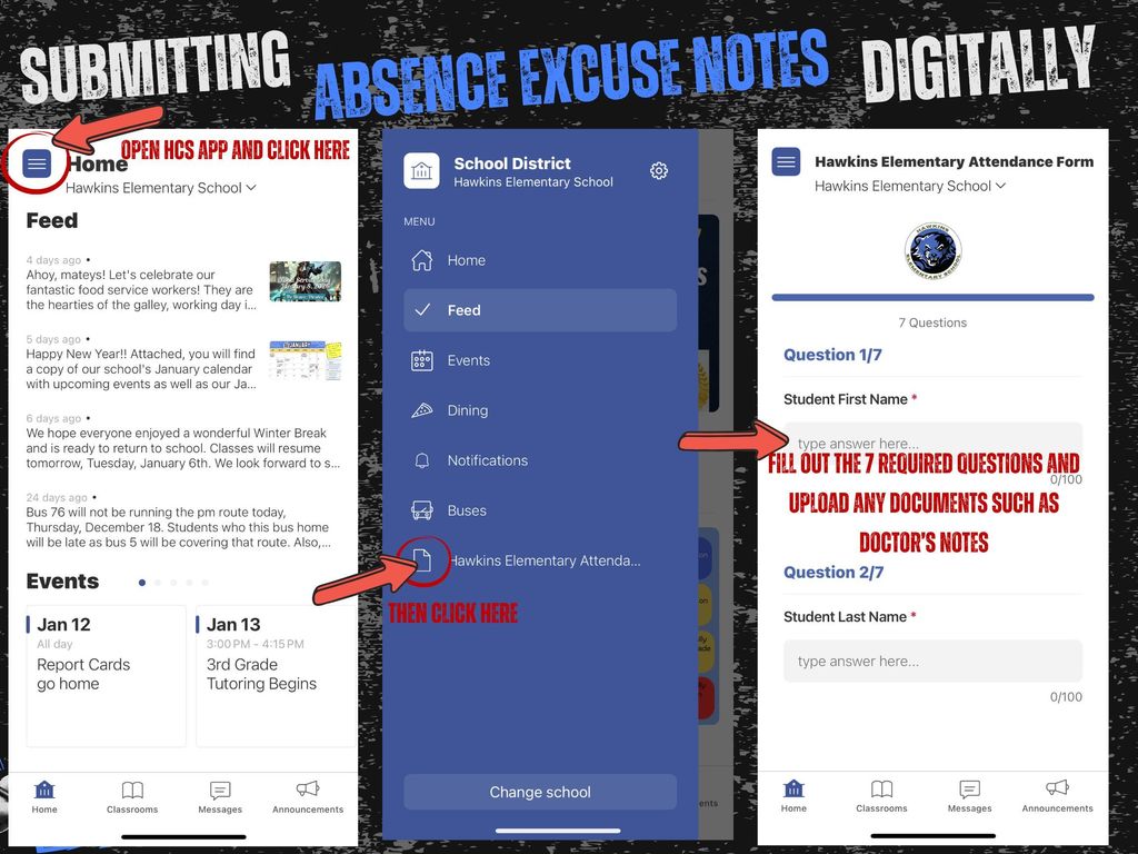 Submitting Absence Excuse Notes Digitally