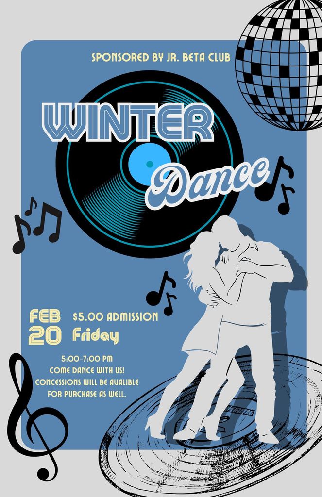 winter dance flyer