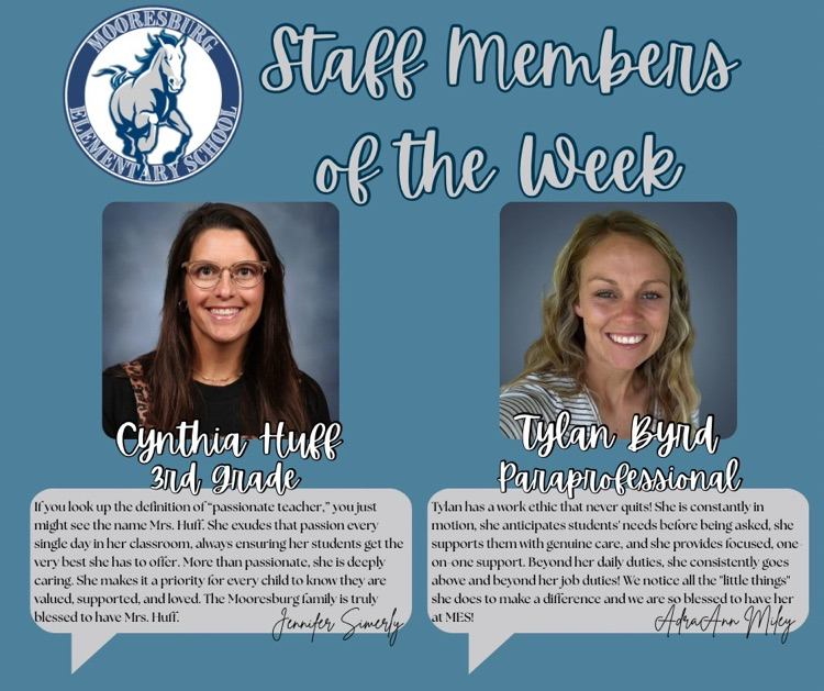 staff members of the week