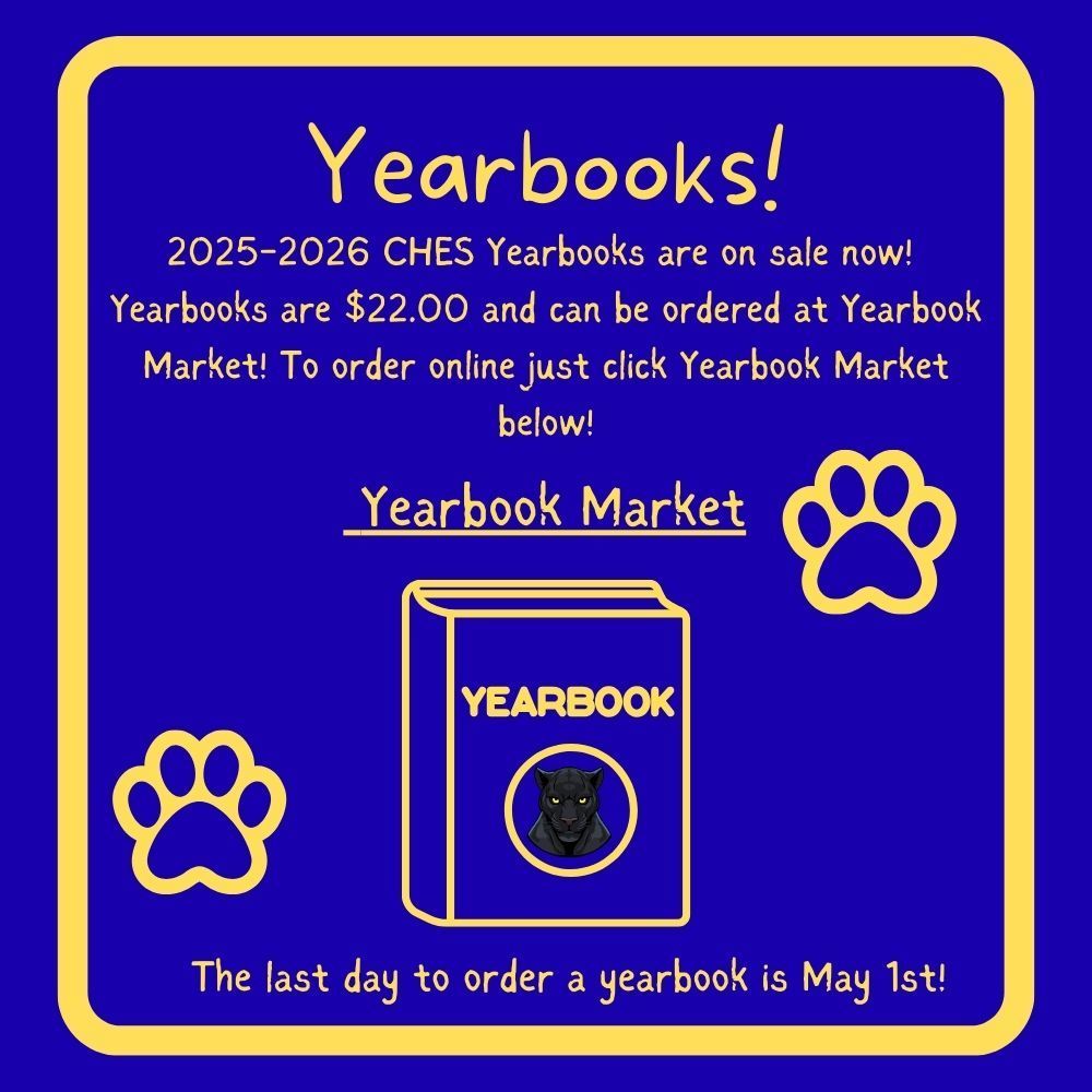 2025- 2026 Yearbook ordering information, a link is provided 