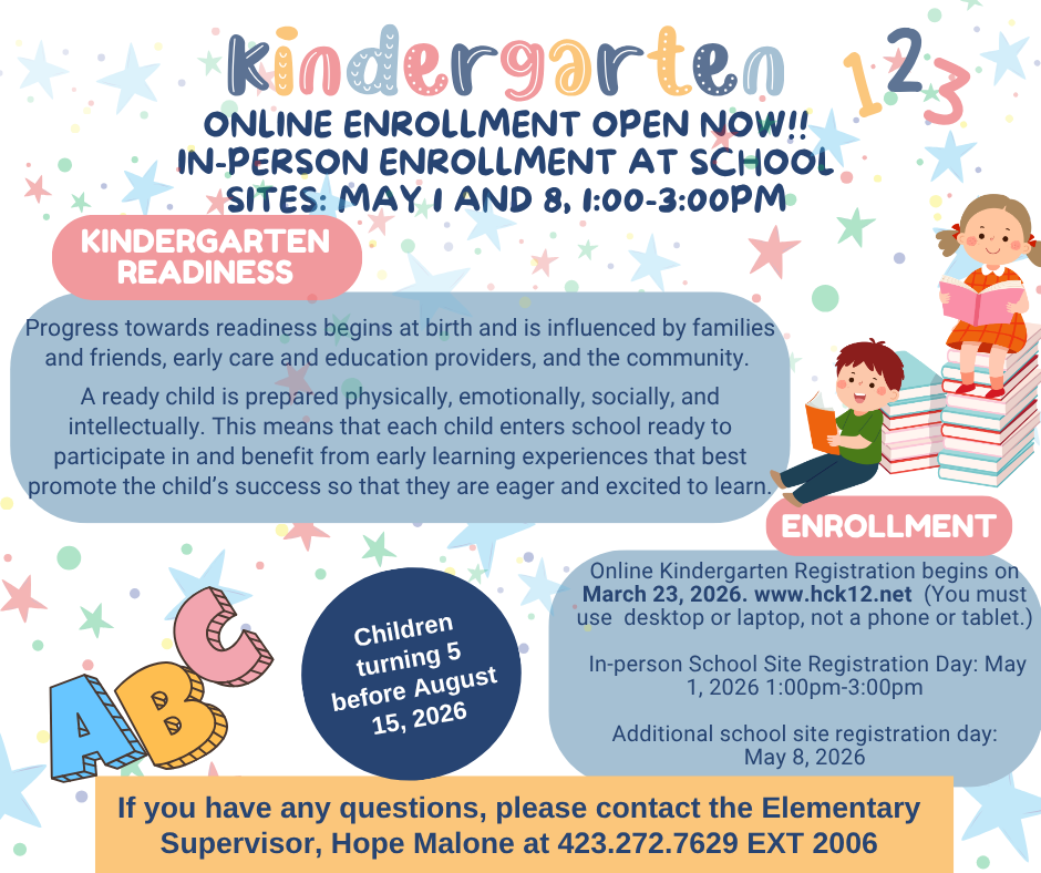 Kindergarten Registration Information