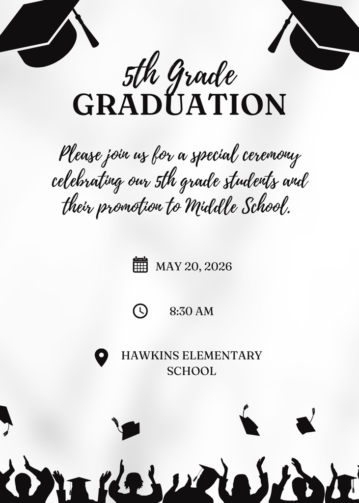 5th Grade Graduation Announcement