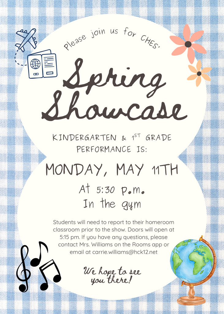 Kindergarten and first grade spring showcase performance on Monday May 11