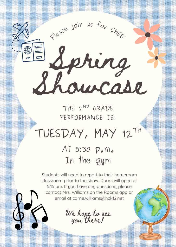 2nd grade spring showcase performance on Tuesday May 12th