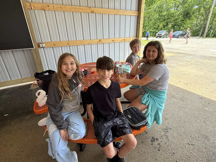picnic at outdoor classroom