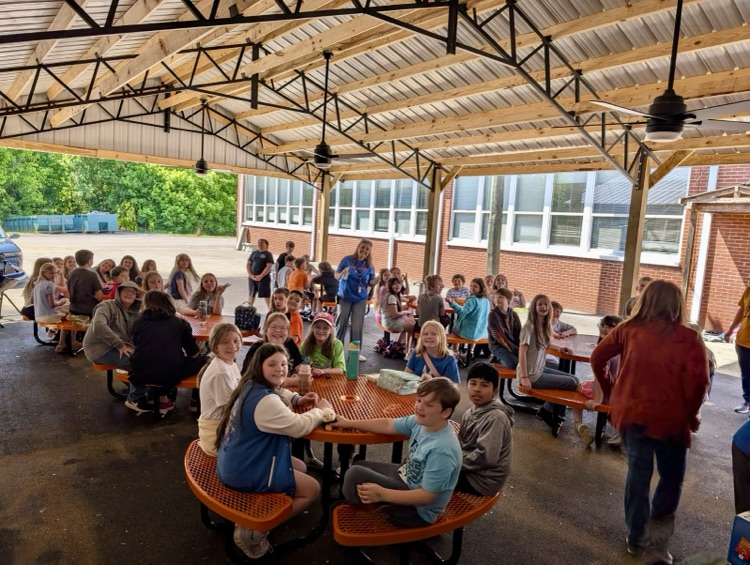 picnic at outdoor classroom 