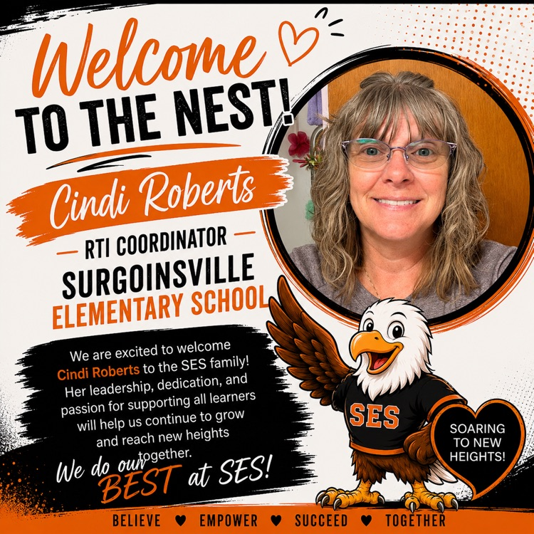 We are excited to welcome Cindi Roberts to the SES family! Her leadership, dedication, and passion for supporting all learners will help us continue to grow and reach new heights