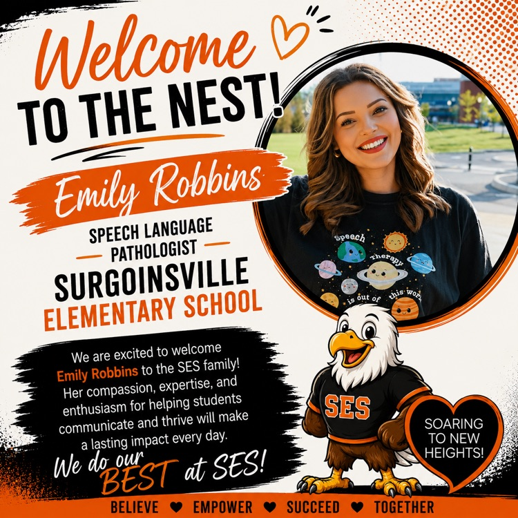 We are excited to welcome Emily Robbins to the SES family! Her compassion, expertise, and enthusiasm for helping students communicate and thrive will make a lasting impact every day.