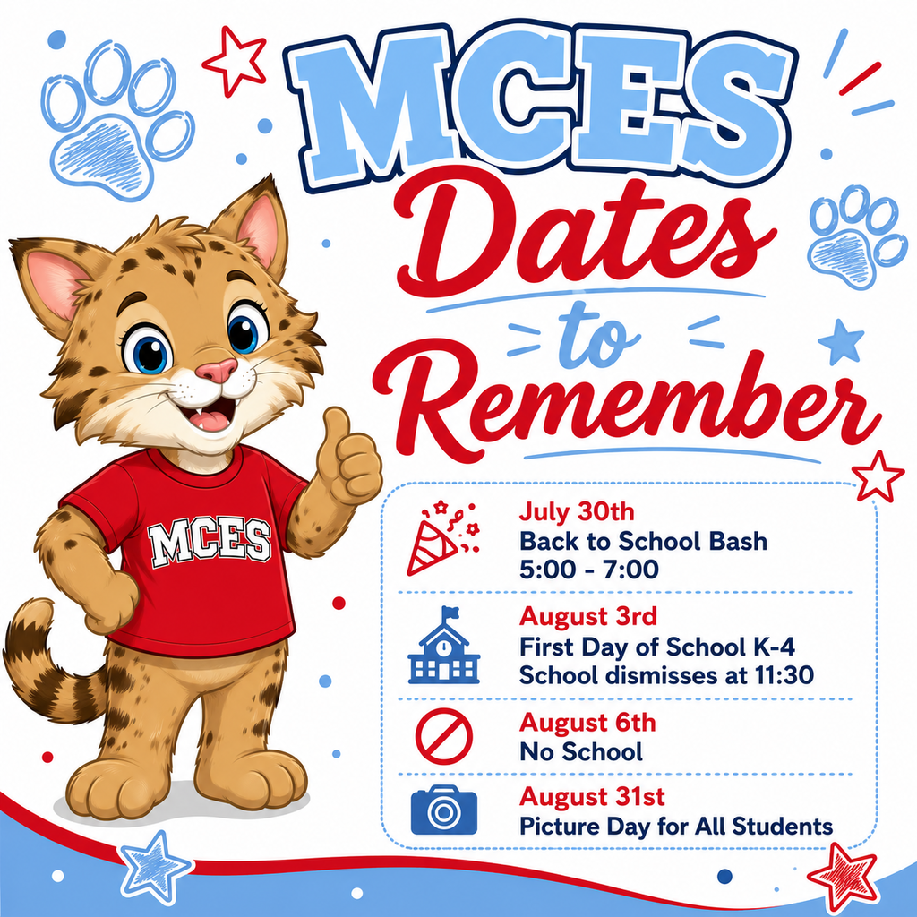 MCES Dates to Remember