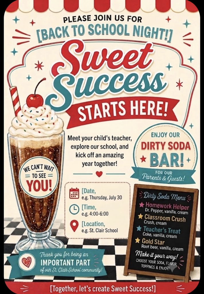 SCES Back to School Night is July 30th from 4:00-6:00pm. 