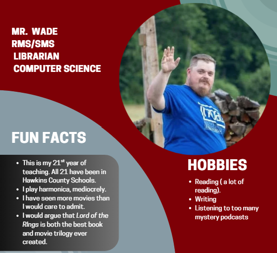 Mr. Wade Introduction slide with Hobbies listed