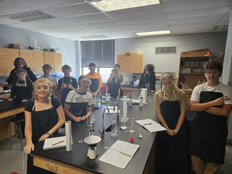students in biology lab