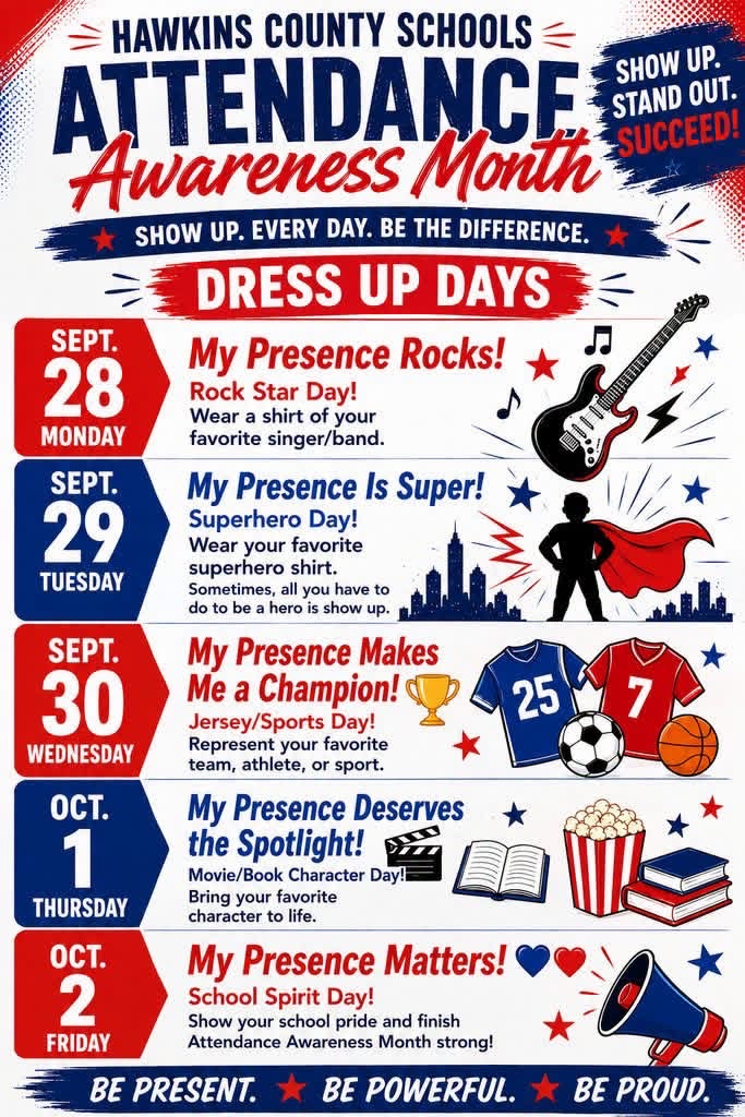 attendance dress up days 