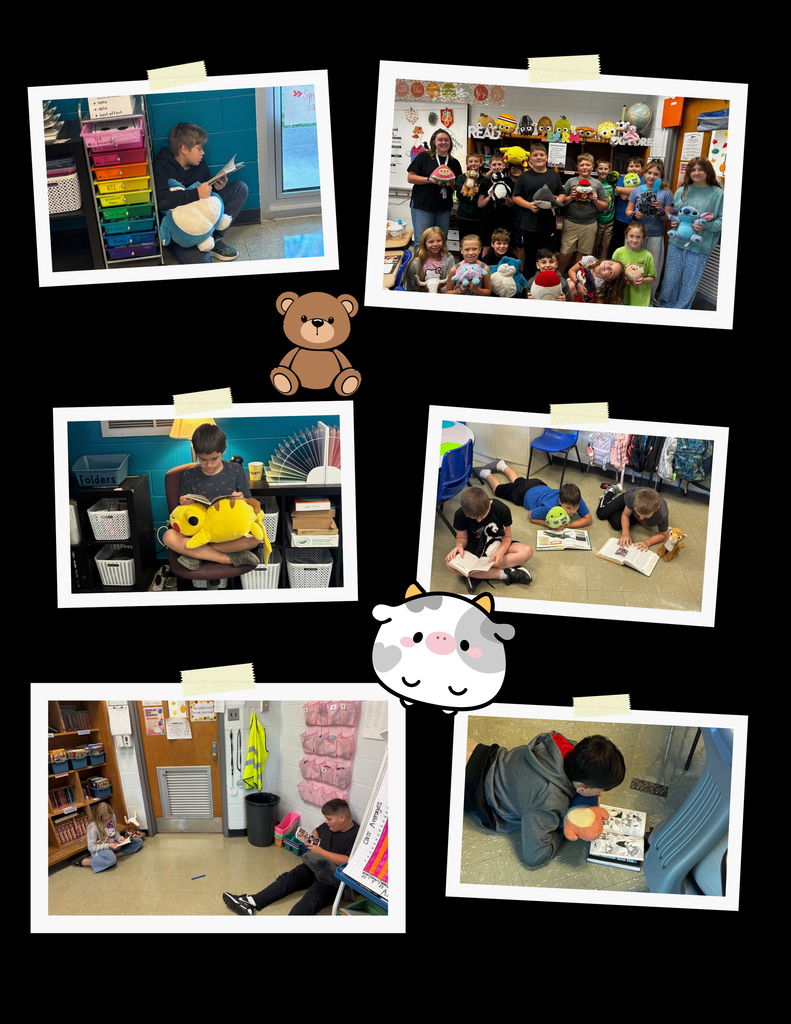 Mrs. Roberts's class filled their reward jar by being patient, polite, positive, prepared and productive. They voted for their class reward and chose to bring in stuffed animals to read to last week.